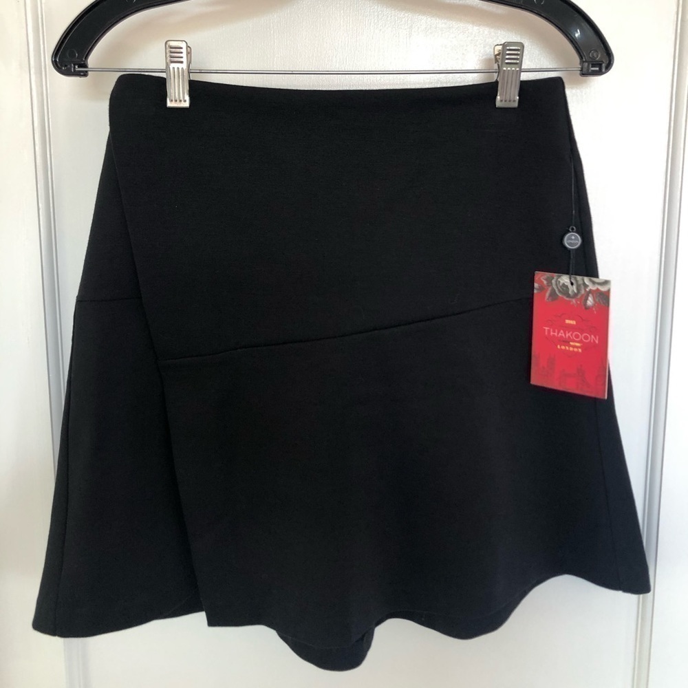 Thakoon for Kohls Black Short Wrap Skirt NEW
